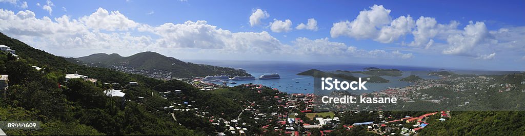 Panoramablick auf St. Thomas - Lizenzfrei Jungferninseln Stock-Foto