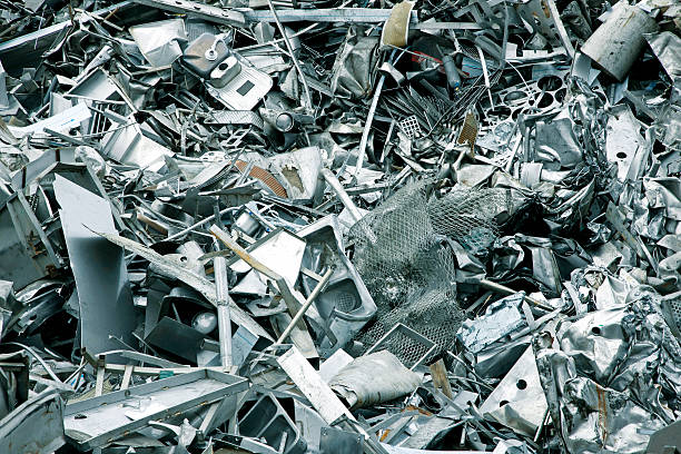 istock Large pile of metal scrap in scrapyard 89444613