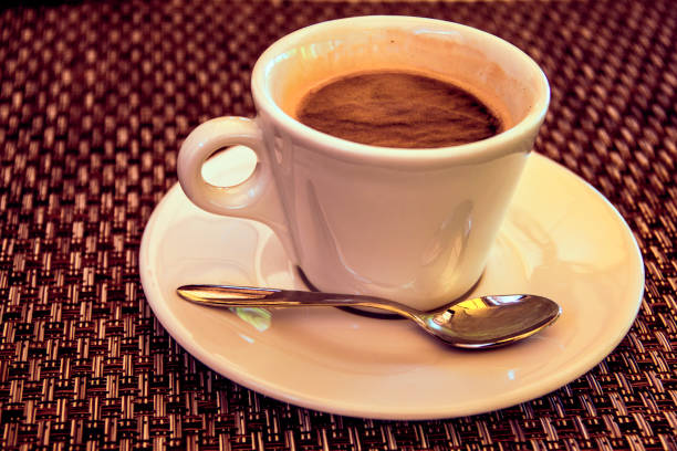 cup of coffee on the table