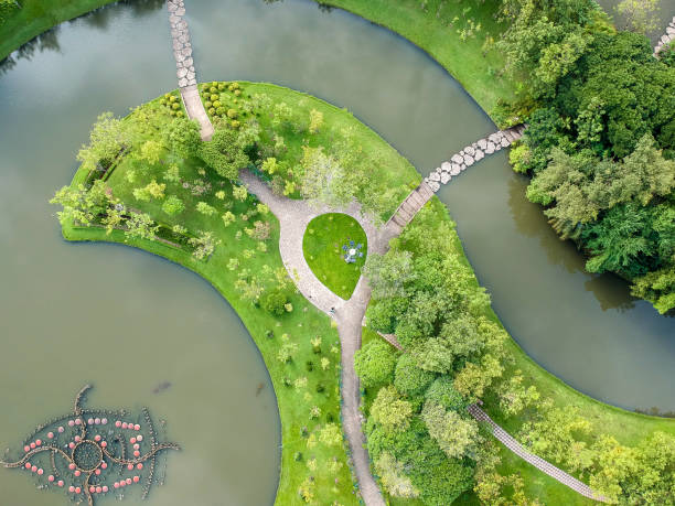 istock Her Majesty Queen Sirikit Park bird eye view 894447384