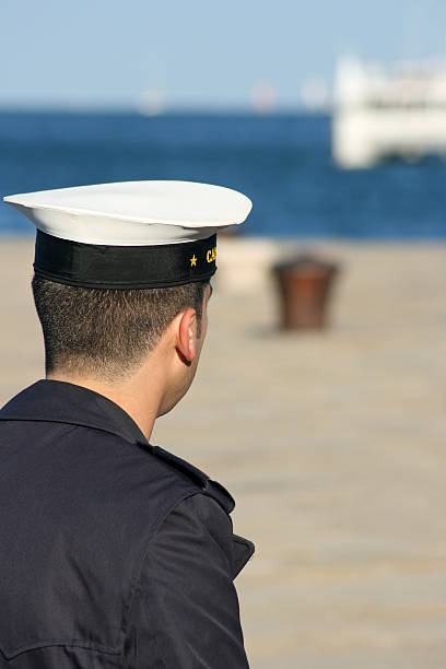 istock Young sailor in the harbor 89445090