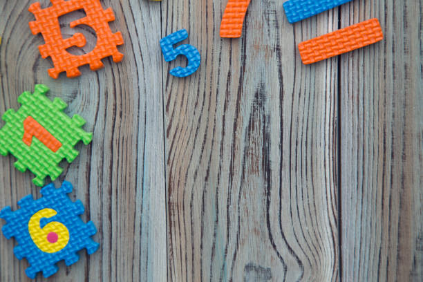 istock A wooden background with numbers 894453534