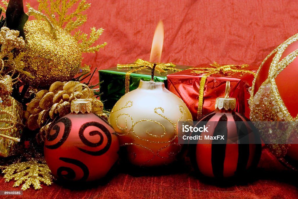Schöne Weihnachten Weihnachtsschmuck - Lizenzfrei Baum Stock-Foto
