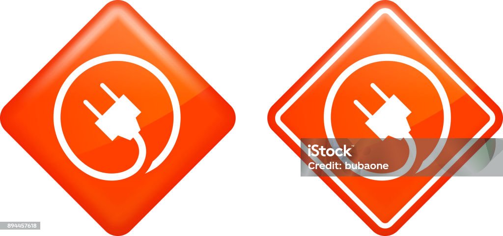Plug Indication Sticker Electric Plug Stock Illustration - Download Image Now - At The Edge Of ...