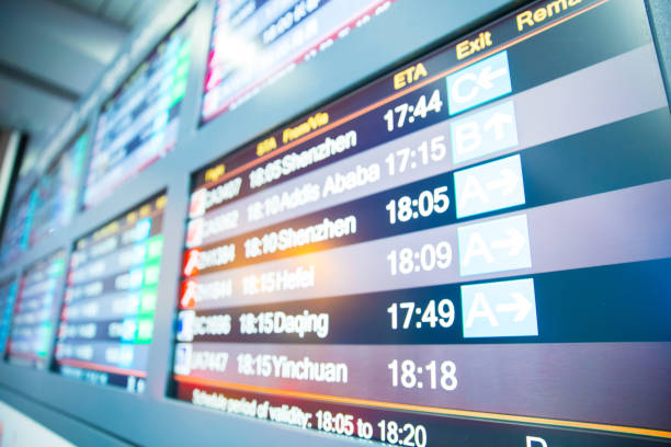 istock Flight information in airport 894465050