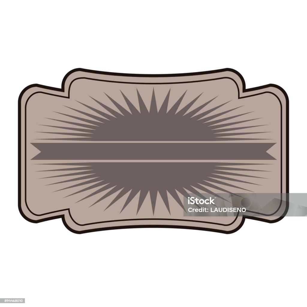 Empty Label Sign Empty Vintage Label Stock Illustration - Download Image Now - Antique ...