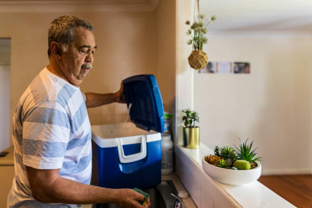 istock Mature Australian Aboriginal Man Preparing for a BBQ 894468764