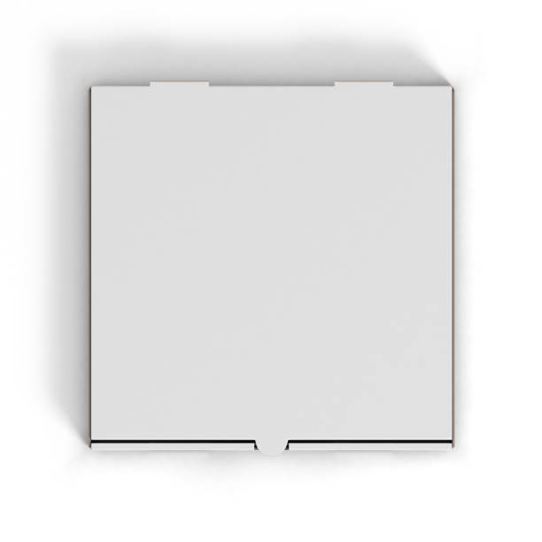 istock Blank pizza box isolated 3d illustration on white background 894471784