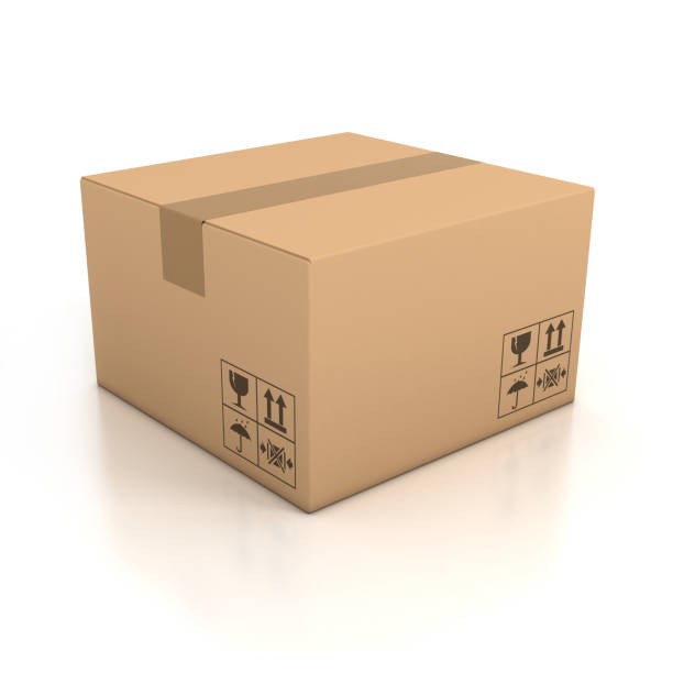 istock Cardboard box 3d  illustration isolated over white background 894480876