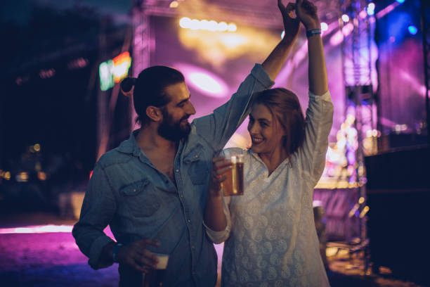 istock Couple dancing on concert 894481704