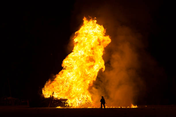 istock Bonfire Night, Bafana Celebration, Italy 894484330