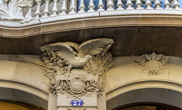 istock Stone Bird on Number 27 894504460