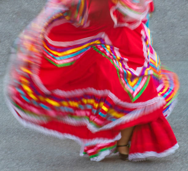 istock swirling Mexican dance dress 894520644