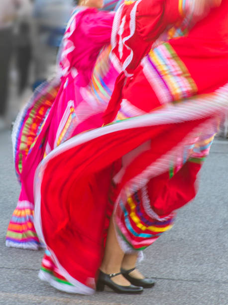 istock swirling Mexican dance dress 894520656