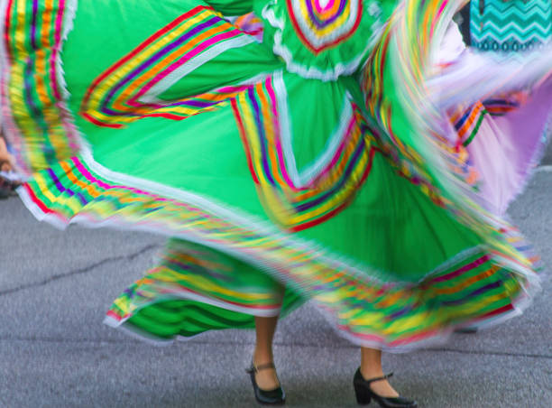 istock swirling Mexican dance dress 894520670