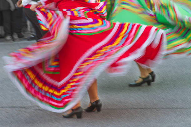 istock swirling Mexican dance dress 894520690