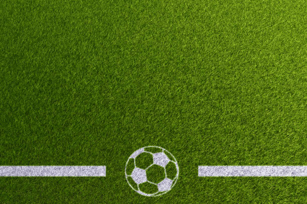 football field line and ball