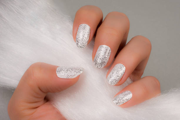 White Glittered Nails Stock Photo - Download Image Now - Fingernail, Glitter, Manicure - iStock White Glittered Nails Stock Photo - Download Image Now - Fingernail, Glitter, Manicure - iStock