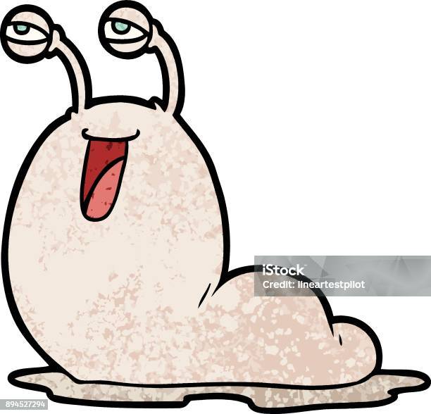 Gross Cartoon Slug Stock Illustration - Download Image Now - Animal, Art, Cartoon