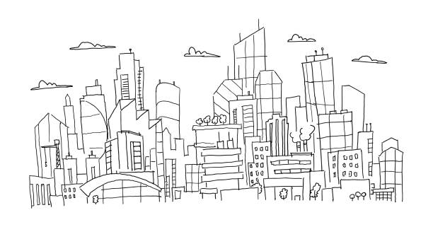 2,000+ Drawing Of The Future City Stock Illustrations, Royalty-Free ...