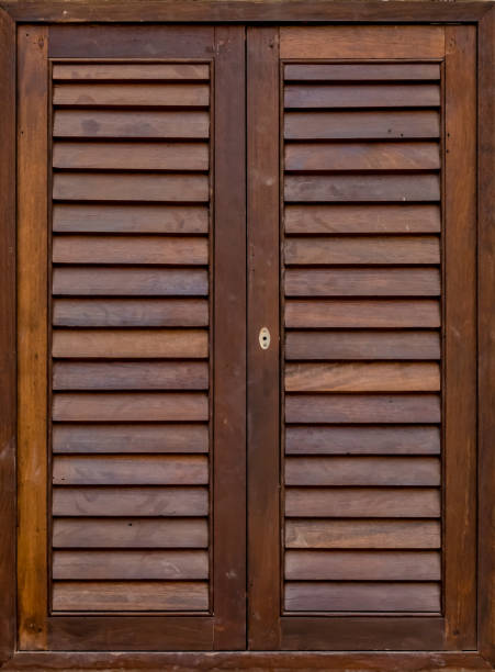 istock Brown wooden windows 894556508