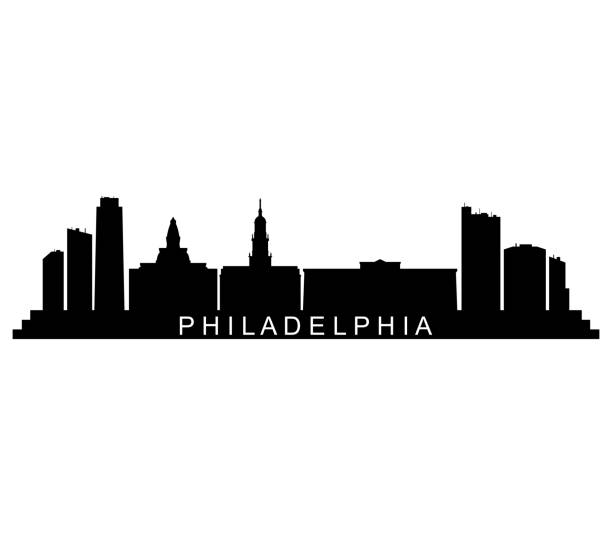 ilustrações de stock, clip art, desenhos animados e ícones de philadelphia skyline - philadelphia mississippi