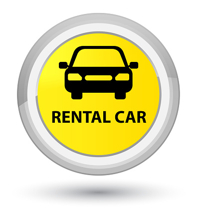 Car Rent Button Rental Car Prime Yellow Round Button Stock Illustration - Download ...
