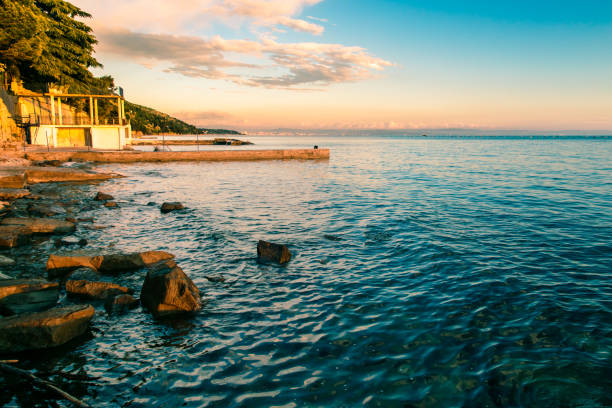 istock Sunset at the sea, Trieste 894576768