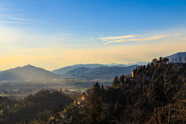 istock colorful sunset in Bergamo 894583870