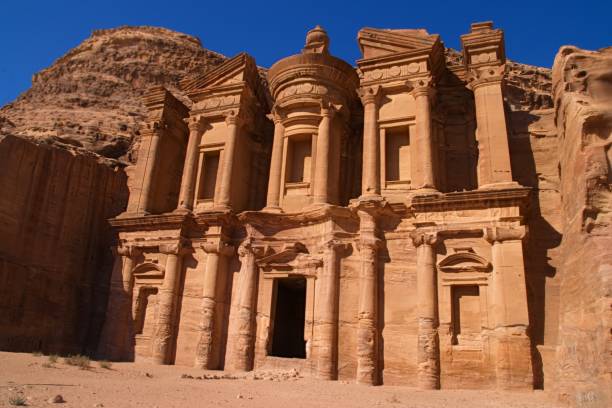 istock Lost monastery in mountains of Petra 894599696
