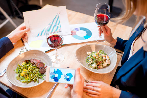 istock Business dinner at the restaurant 894615038