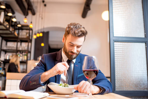 istock Businessman dinning at the restaurant 894617738