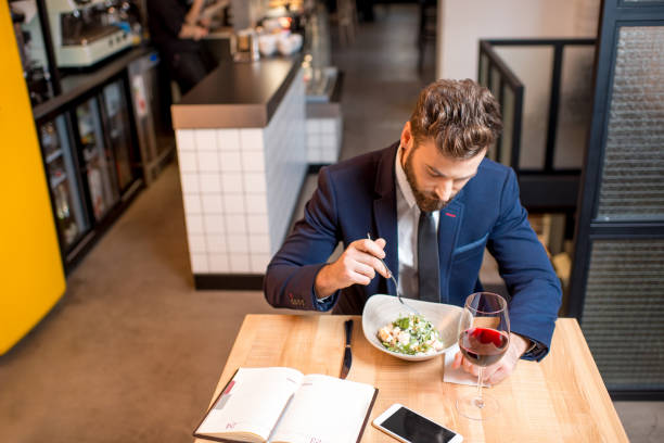 istock Businessman dinning at the restaurant 894617870