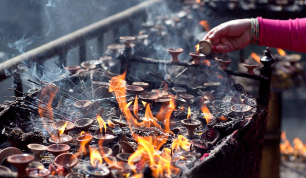 istock Candles in Dakshinkali Temple in Pharping, Nepal 894618316