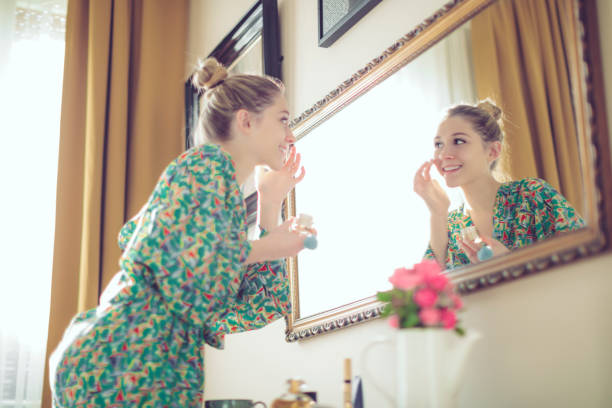 Young woman at home