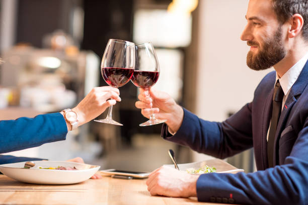 istock Business dinner at the restaurant 894618624