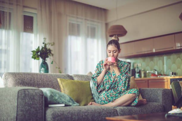istock Young woman at home 894621148