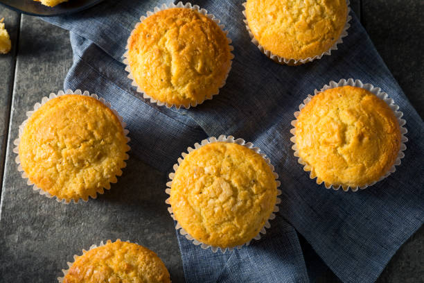 istock Golden Sweet Homemade Cornbread Muffins 894626770