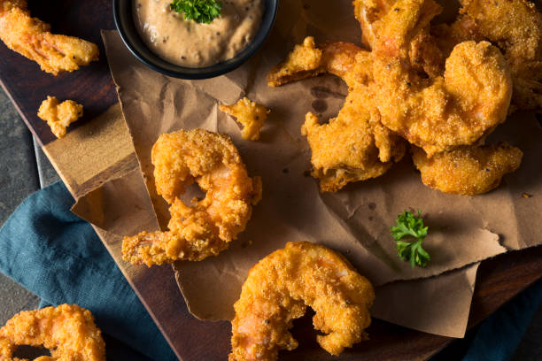 istock Homemade Southern Fried Cajun Shrimp 894641344