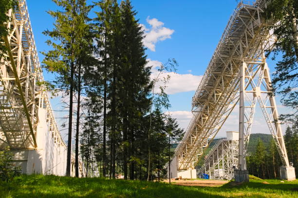 istock Metal structures of a large ski jumping 894644528