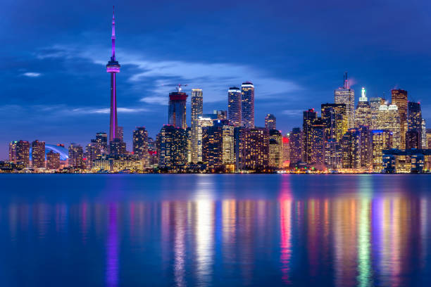 istock Toronto Skyline at Night from Toronto Islands 894647272