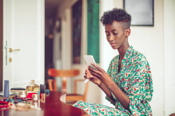 istock Young woman at home 894647328