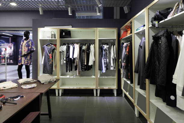 istock brand new interior of cloth store 894650384