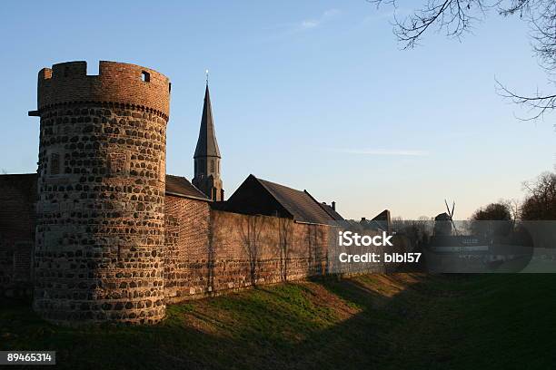Watch Tower On Town Wall Stock Photo - Download Image Now - Church, Clear Sky, Clock Tower