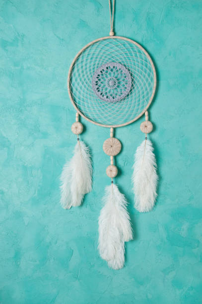 istock Dream catcher on aquamarine 894653680