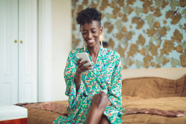 Young woman at home