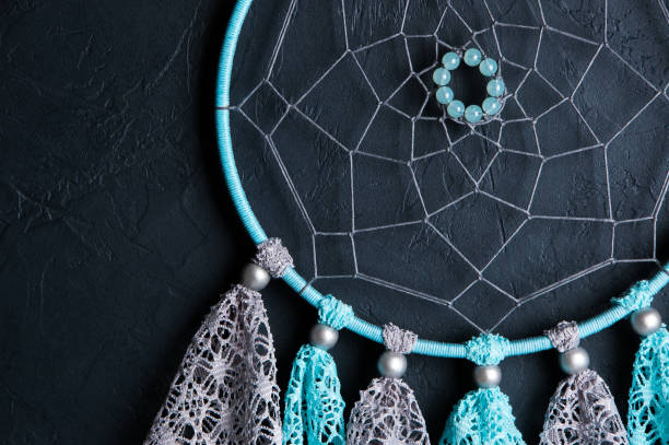 istock Gray blue lace dream catcher 894654010