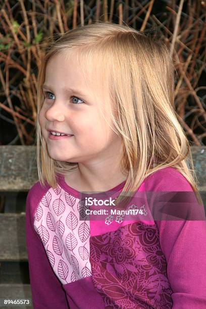Sweet Blond Girl Smiling Stock Photo - Download Image Now - Animal Teeth, Autumn, Beautiful People
