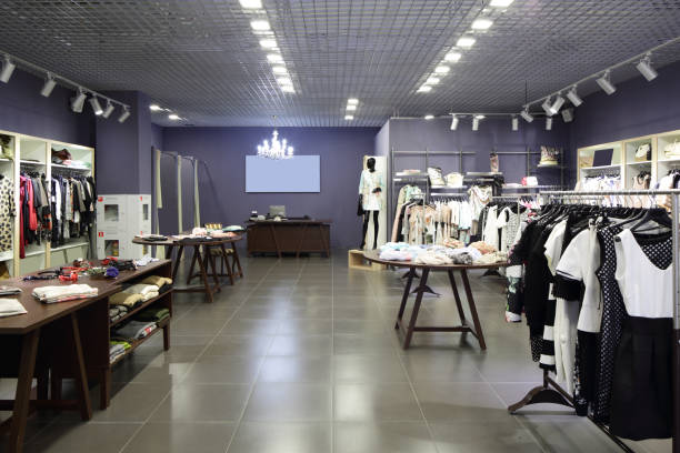 istock brand new interior of cloth store 894656908