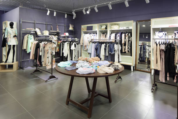 istock brand new interior of cloth store 894656958